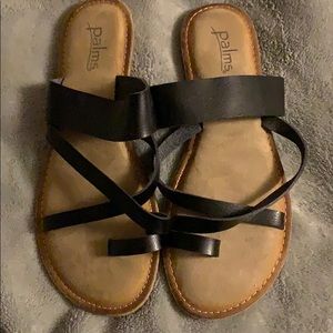 Palms Black Sandals